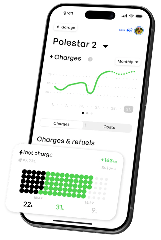 Lade-Insights im Polestar