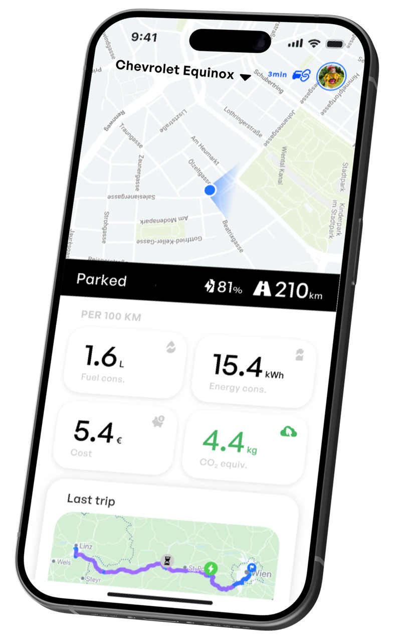 Aximote App im Chevrolet-Infotainment
