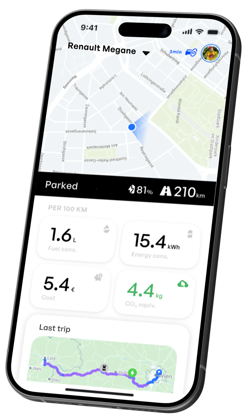 Aximote App im Renault-Infotainment